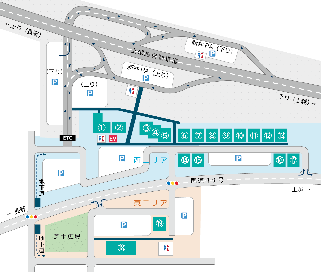 道の駅あらい 全体マップ